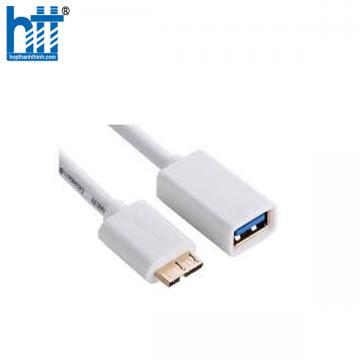 Ugreen 10817 50CM màu Trắng Cáp MICRO USB 3.0 OTG sang USB 3.0 âm US128 20010817