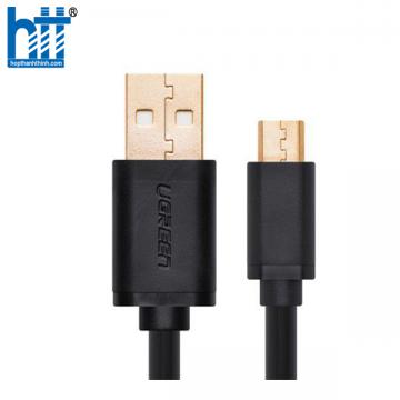 Ugreen 10835 0.5M màu Đen Cáp sạc truyền dữ liệu USB 2.0 sang MICRO USB lõi đồng US125 20010835
