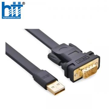 Cáp USB to RS232 dẹt (USb to Com) dài 1m chính hãng Ugreen 20206 cao cấp