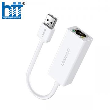 Cáp USB to Lan 2.0 cho Macbook, pc, laptop hỗ trợ Ethernet 10/100 Mbps chính hãng Ugreen 20253