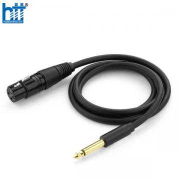 Ugreen 20721 5M màu Đen Cáp âm thanh 6.5mm sang cannon âm AV131 20020721
