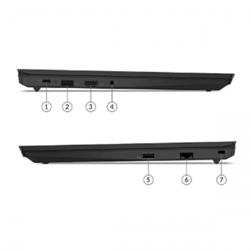 Laptop Lenovo ThinkPad E14 GEN 4 (Core i5 1235U/ 16GB/ 256GB SSD/ Intel Iris Xe Graphics/ 14.0inch Full HD/ NoOS/ Black/ Aluminium/ 1 Year)