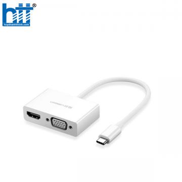 Cáp chuyển USB Type C To HDMI/VGA Ugreen 30843