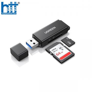 Đầu đọc thẻ nhớ SD/TF Ugreen 40752 chuẩn USB 3.0