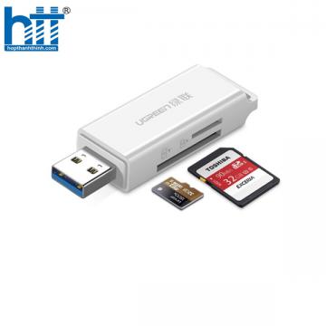 Đầu đọc thẻ nhớ SD/TF Ugreen 40753 chuẩn USB 3.0