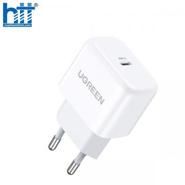 Củ sạc nhanh cổng USB Type-C 20W Màu Trắng Ugreen 10220