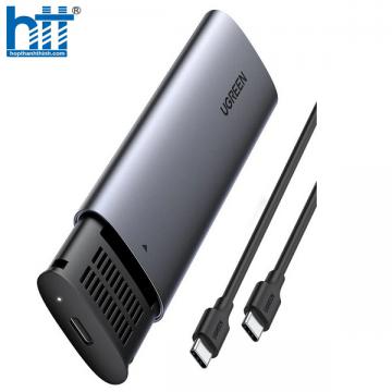 Hộp đựng ổ cứng gắn ngoài USB-C 3.1 to SSD M.2 NVMe, PCIe, M-Key 10Gbps Ugreen 10902 