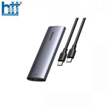Hộp đựng ổ cứng gắn ngoài USB-C 3.1 to SSD M.2 NVMe, PCIe, M-Key 10Gbps Ugreen 10902 