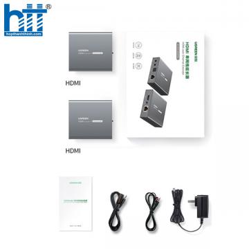 Bộ kéo dài tín hiệu HDMI 2.0 qua cáp mạng Lan 50m Ugreen 10938 hỗ trợ 4K2K cao cấp
