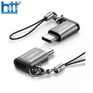 Ugreen 30511 Màu Xám Đầu chuyển đổi TYPE C sang MICRO USB vỏ nhôm cao cấp US189 20030511