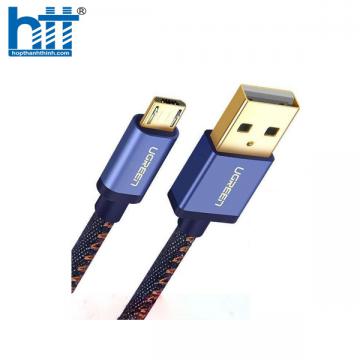 Ugreen 30572 1M màu xanh Dây USB 2.0 sang micro USB + Type-C US196 20030572