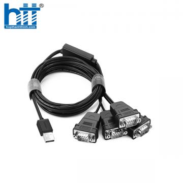 Cáp USB to 4 rs232 ( USB to 4 Com) chính hãng Ugreen 30770 cao cấp