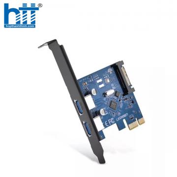 Card PCI Express sang 2 cổng USB 3.1 Type-C Ugreen 30773 chính hãng