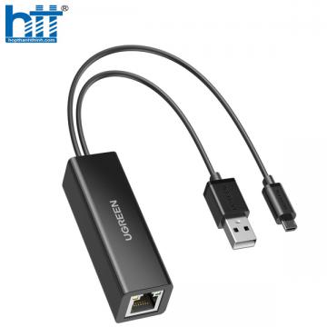 Ugreen 30985 1M màu đen card mạng usb