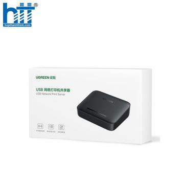 Thiết bị Printer Server qua mạng Lan hoặc Wifi Ugreen 10941 chính hãng