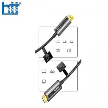 Cáp HDMI 2.0 sợi quang hợp kim kẽm 50m hỗ trợ 4K/60Hz chính hãng Ugreen 50219 cao cấp