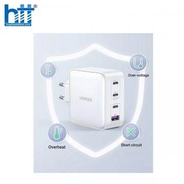 Củ sạc nhanh 100W GaN Nexode 4 cổng, 3 USB Type-C và 1 USB Type-A Hỗ trợ QC4+, PD3.0 Ugreen 15337