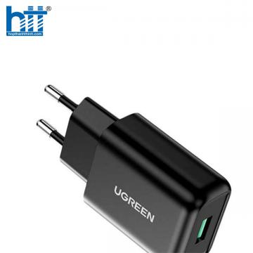 Củ sạc nhanh 18W USB Type-A Hỗ trợ QC 3.0 Ugreen 70273 cao cấp (EU)