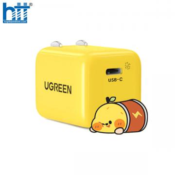 Củ sạc nhanh 20W chuẩn USB C màu vàng Ugreen 80947