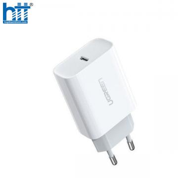 Sạc điện thoại USB-C 1 cổng 30W kèm cáp sạc Ugreen 90472 CD127