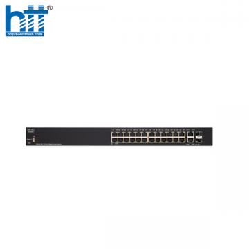 Switch Cisco SG250-26-K9-E (Gigabit (1000Mbps)/ 28 Cổng/ 2 SFP/ Smart Switch/ Vỏ Thép)