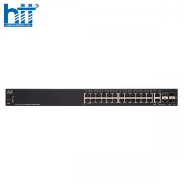 Switch Cisco SG350-28-K9-EU (Gigabit (1000Mbps)/ 28 Cổng/ 2 SFP/ Managed Switch/ Vỏ Thép)