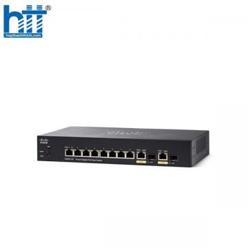 Switch Cisco SG250-10P-K9-EU (Gigabit (1000Mbps)/ 10 Cổng/ 2 SFP/ Managed Switch/ 8 cổng PoE/ Vỏ Thép)