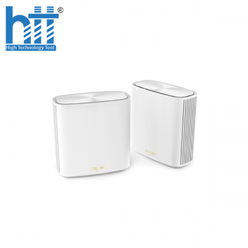 Bộ phát wifi 6 Asus ZenWiFi XT8 2-Pack Trắng (Chuẩn AX/ AX6000Mbps/ 6 Ăng-ten ngầm/ Wifi Mesh/ 55 User)