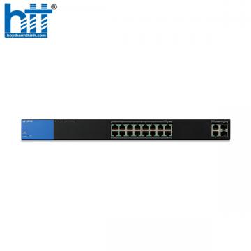 Switch Linksys LGS318P (Gigabit (1000Mbps)/ 20 Cổng/ 2 SFP/ Smart Switch/ 16 cổng PoE/ Vỏ Thép)