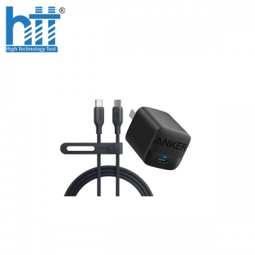 Củ sạc Anker 313 GaN II 1C 30W màu đen (black) B2B_A2639J11-1