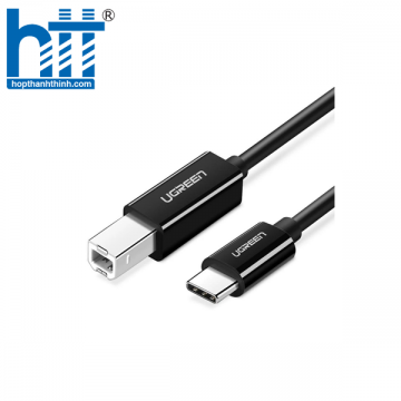 Cáp in Ugreen 80811 1m USB loại C 2.0 sang USB-B Đen US241 10080811