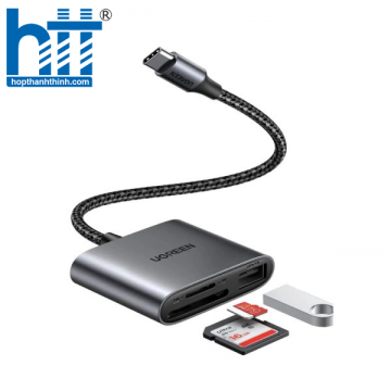 Ugreen 80798 USB loại C sang SD TF + Đầu đọc thẻ nhớ USB 2.0 CM387 10080798