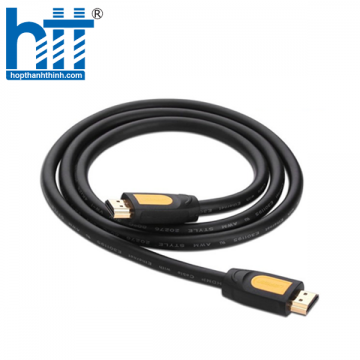 UGREEN 10128 1.5M MÀU VÀNG CÁP TÍN HIỆU HDMI CHUẨN 1.4 HỖ TRỢ PHÂN GIẢI 4K * 2K HD101