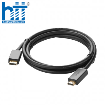 Ugreen 10239 1.5M Màu Đen Cáp chuyển đổi Displayport sang HDMI thuần đồng DP101 20010239