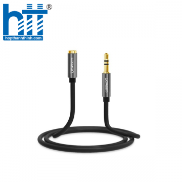  Ugreen 10538 5M màu Đen Cáp âm thanh 3.5mm nối dài AV118 20010538