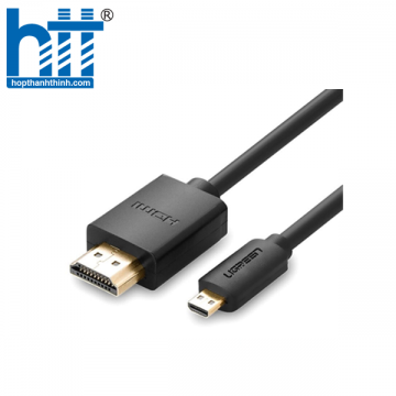 Ugreen 30103 2M màu Đen Cáp chuyển đổi Micro HDMI sang HDMI thuần đồng HD127 20030103