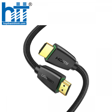 Ugreen 30189 1M màu Đen Cáp tín hiệu HDMI chuẩn 1.4 hỗ trợ phân giải 4K * 2K HD116 20030189