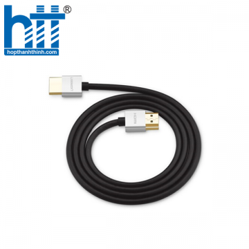 Ugreen 30478 2M màu Bạc Cáp tín hiệu HDMI chuẩn 2.0 sợi siêu nhỏ cao cấp HD117 20030478