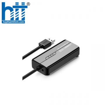 Ugreen 20264 28CM màu Đen HUB chuyển đổi USB 2.0 Sang 3 USB 2.0 + LAN cao cấp CR103 20020264