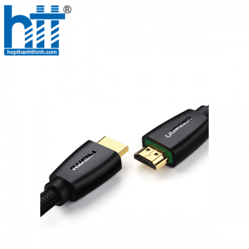 Ugreen 40412 5M màu Đen Cáp tín hiệu HDMI chuẩn 2.0 hỗ trợ phân giải 4K HD118 20040412