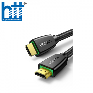 Ugreen 40412 5M màu Đen Cáp tín hiệu HDMI chuẩn 2.0 hỗ trợ phân giải 4K HD118 20040412