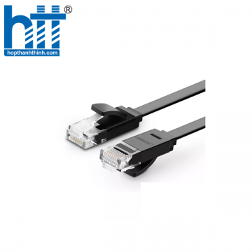 Ugreen 50175 3M màu Đen Cáp mạng LAN CAT6 dây dẹt NW102 20050175
