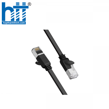 Ugreen 50186 3M màu Đen Cáp mạng LAN CAT 6 UTP dây dẹp NW101 20050186