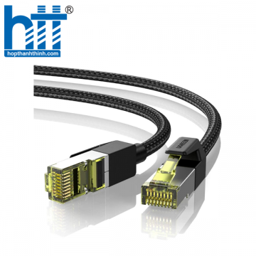 Ugreen 80423 2M Cat7 Cáp Ethernet bện bằng đồng nguyên chất OD5.5mm Đen NW150 10080423
