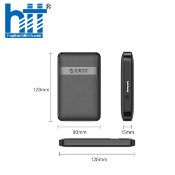 Hộp đựng ổ cứng Orico 2577U3-V1-BK 2.5Inch USB3.0 Micro-B Màu đen
