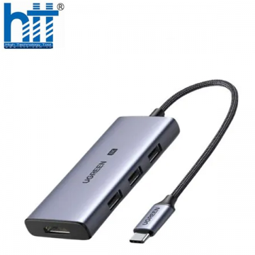 Hub USB-C to HDMI 2.1 8K + 3x USB 3.0 Ugreen 50629 cao cấp (Vỏ Nhôm)