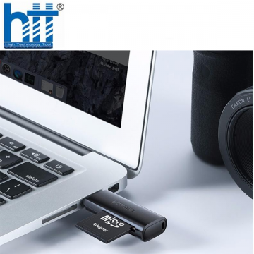 Đầu đọc thẻ USB 2.0 Ugreen 60721 hỗ trợ thẻ SD/TF cao cấp