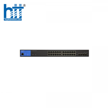 Managed Gigabit Switch Linksys LGS328MPC-EU (24 cổng 1G PoE RJ45 + 4 cổng quang 10Gb SFP)