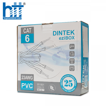 Cáp mạng Dintek CAT.6 UTP (1101-04063, 100 mét/thùng)