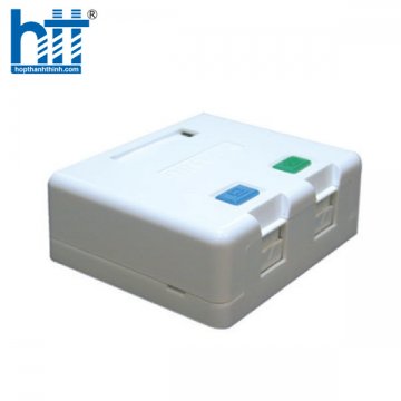 Ổ mạng nổi 2 port Dintek - Surface mount box (1301-02013)